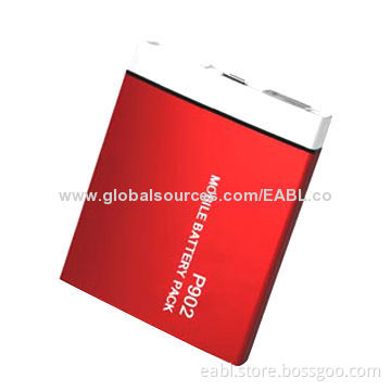 Lithium Battery Pack for iPhone/iPod/Samsung/HTC, with Aluminum Housing and LED Flashlight, 2500mAh